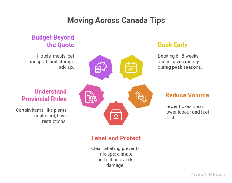 moving across canada tips