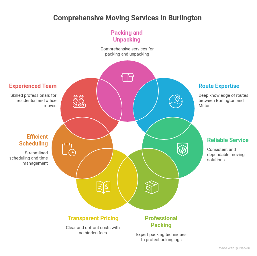 moving checklist Burlington to Milton