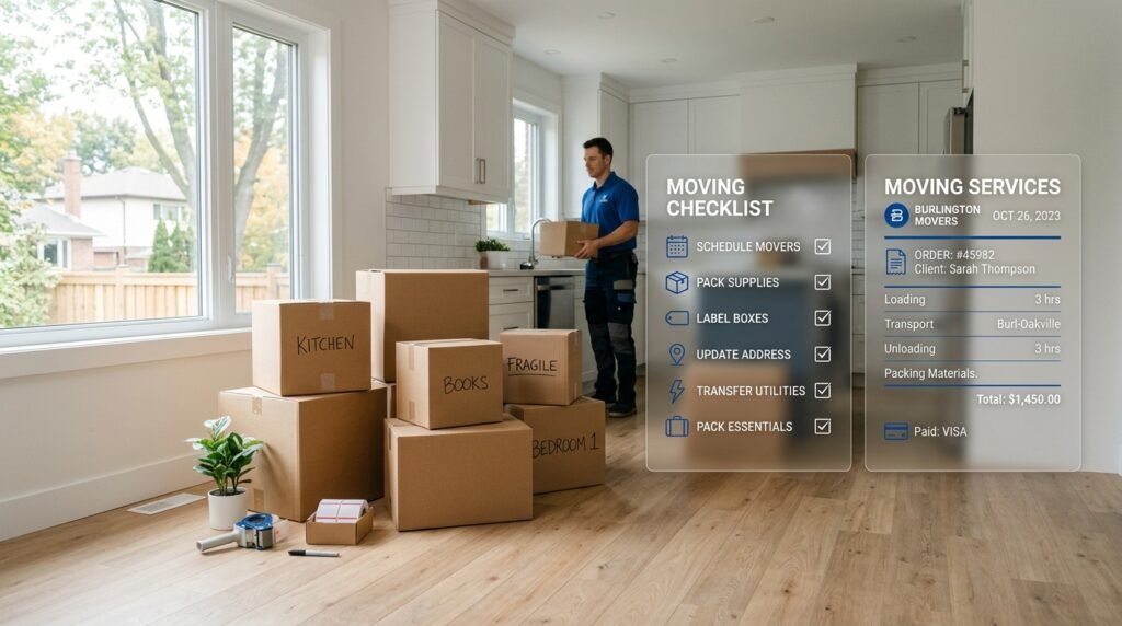 Moving checklist Burlington